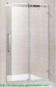 Coulissant trempé verre salle de bain avec approbations NZS