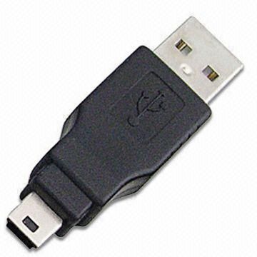USB Plug, A Male to Mini 5-pin Male Adapter