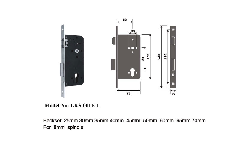 European Style Mortise Lock Passage Doors