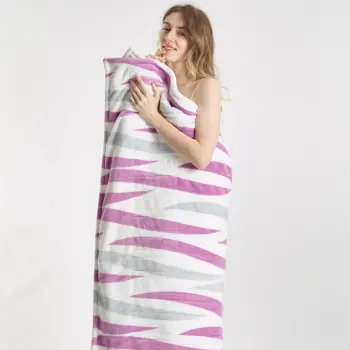 Printing Pink Flame Retardant flannel luxury heated throw