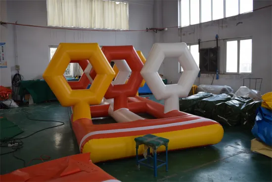 IN STOCK New design lake wolong inflatable toys accessories water game toys pantoon platform for sale