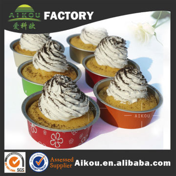 round microwaveable ovenable aluminum cup for jam and honey