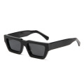 Narrow Rectangle Acetate Sunglasses