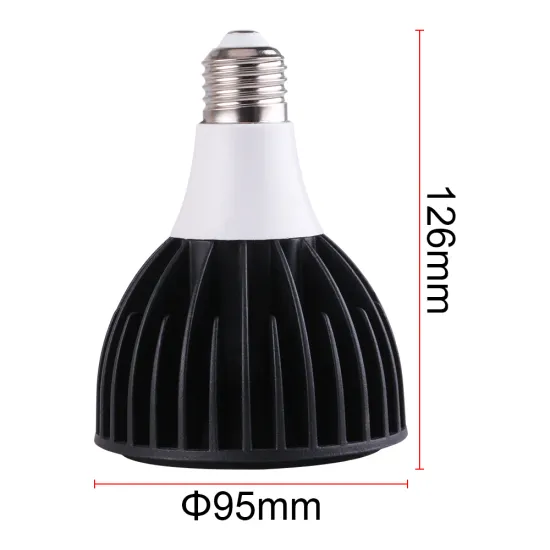 Customized White Black Body TRIAC Dimmable PAR30 LED Light 40W E12 G12