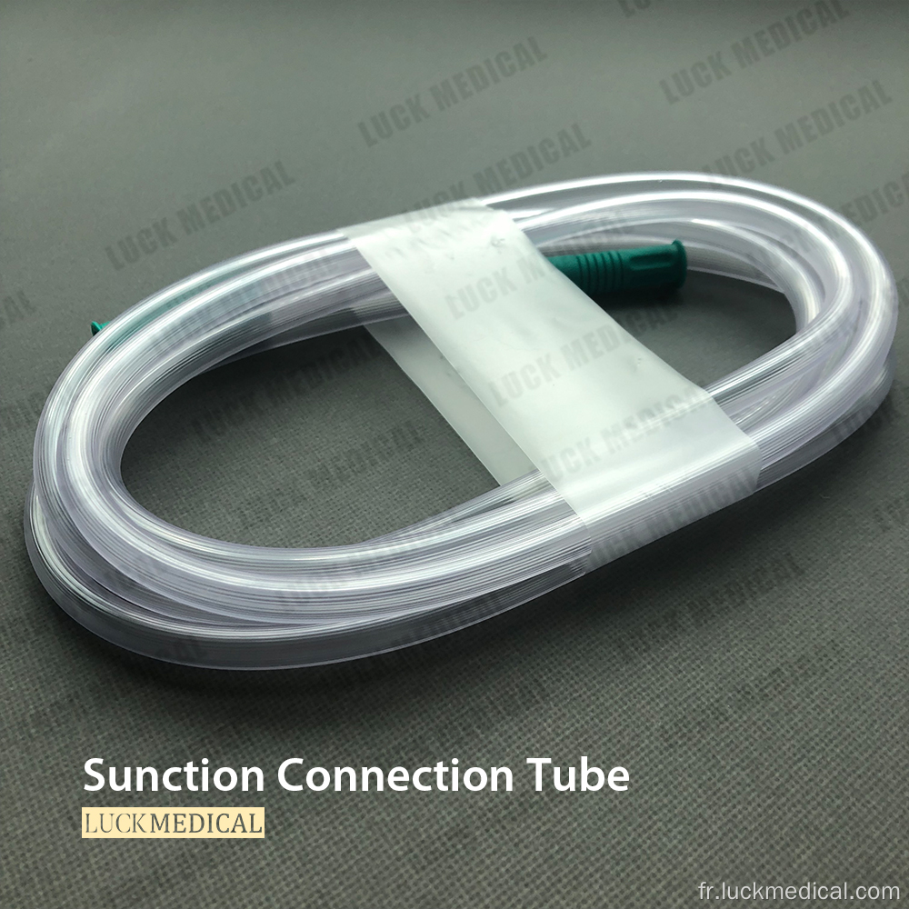Tube de connexion d&#39;aspiration en plastique en PVC Utilisation unique