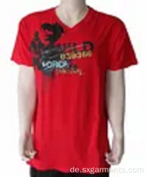 Herren 95% Baumwolle 5% Lycra T-Shirt Kurzarm