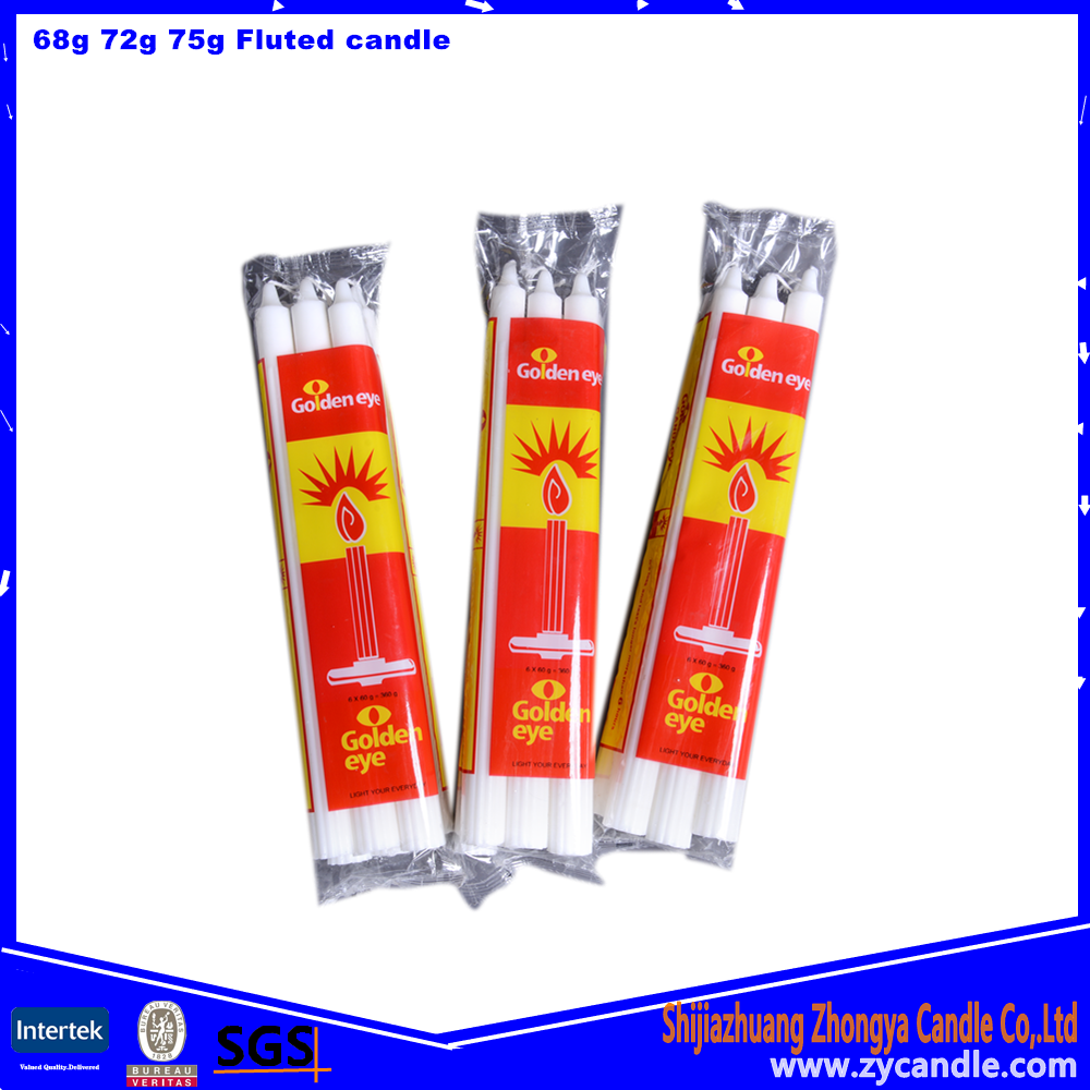 Mozambique 6X50Packing 55G Fluted Candle