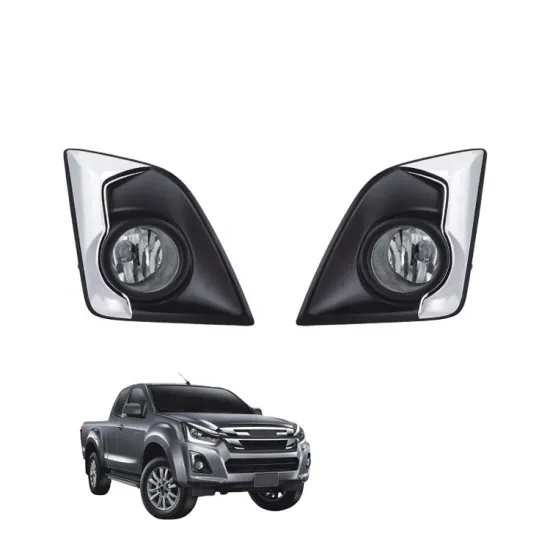 Fog Lamp Spot Light Cover Set - Black Chrome for Isuzu D-Max Pickup (2018-2019)
