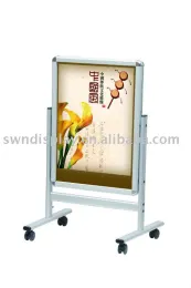 aluminum sidewalk sign with wheels