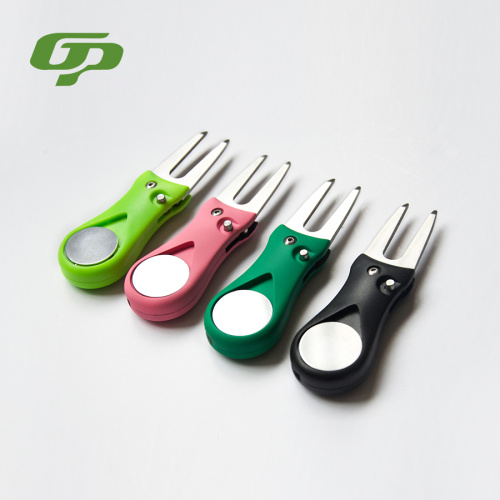 Golf Course Divot Tool Pag-ayo sa Aluminium Golf Pitch