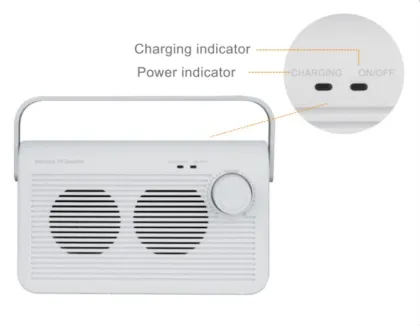Voice Amplifier: Mobile Teaching Loudspeaker - Black White
