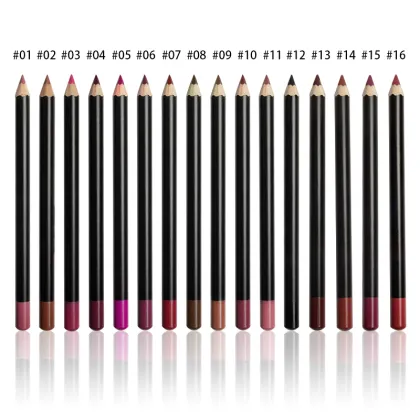 Lip Liner Private Label: Creamy Vegan Lip Liner Pencil - 16 Colors