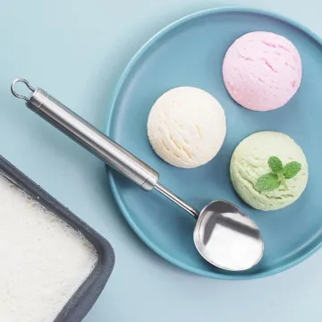 Stainless Steel Ice Cream Scoop Spoon Dessert Spoon