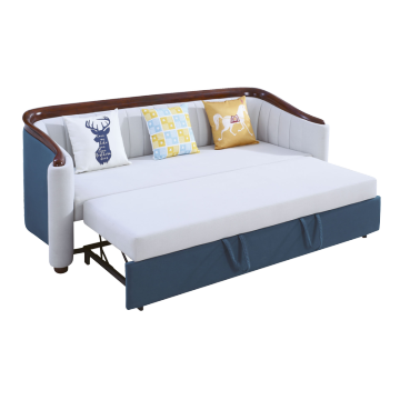 Modern Contracted Cloth Art Sofa for Family Living Room - Corner Three-Seater Sofa Bed