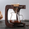 Elegant Coffee Dripper Brewer หม้อแก้ว Caraf &amp; ถาวรสแตนเลสกรอง Pour Over Coffee Maker