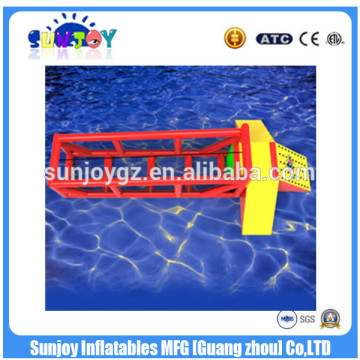 2016 Sunjoy hot sale new design gaint funny inflatable ropeway water toys for sale