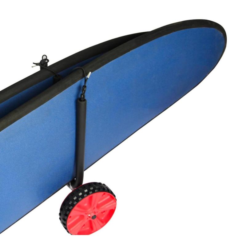 Aluminum double surfboard cart