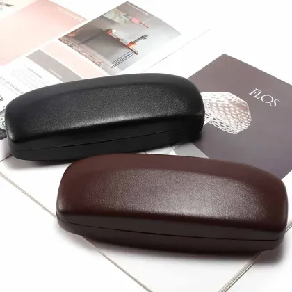 Customized Anti-Pressure PU Leather Glasses Case for Myopia and Sunglasses Packaging Box