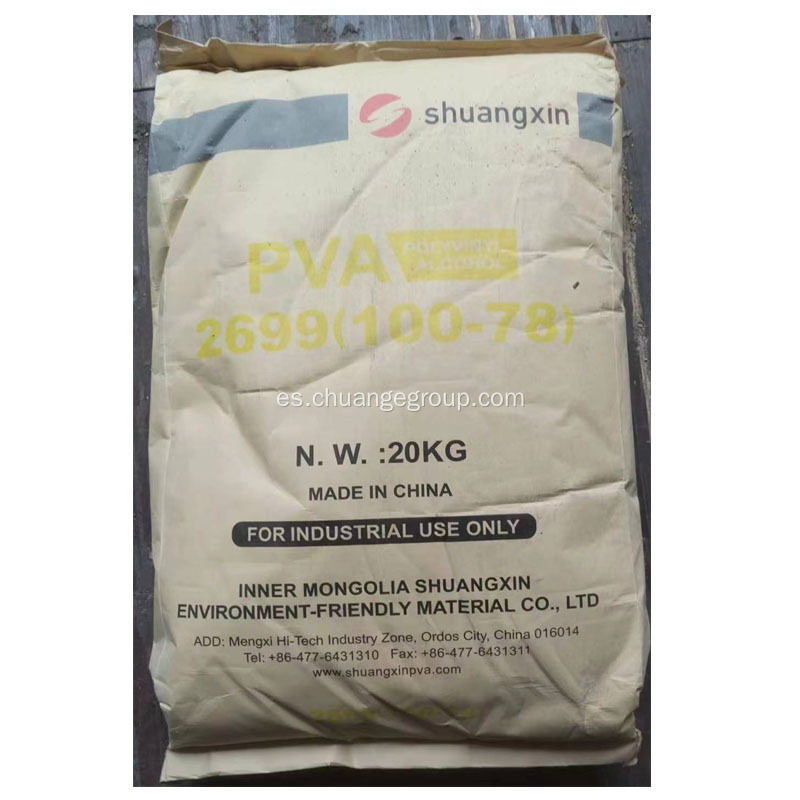 Shuangxin alcohol polivinílico PVA 2699 para estabilizador