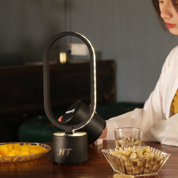 Modern Minimalist USB Table Lamp with Charger - Black LED Desk Light for Bedroom, Dining, or Office