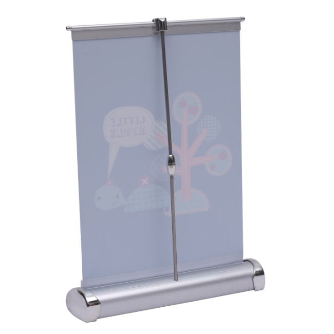 A4 Portable Retractable Desk Roll Up Banner Stand