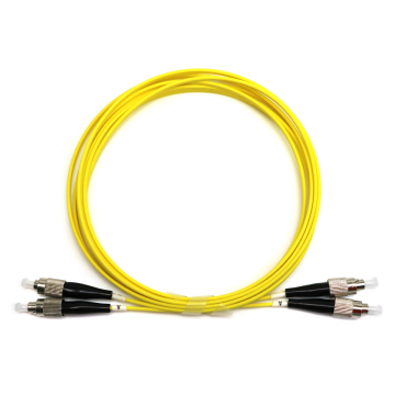 Single Mode Duplex Yellow FC / APC to FC / APC Fiber Optic Patch Cord