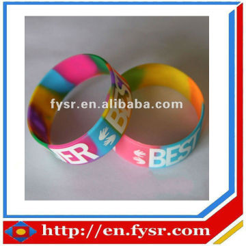 HOT sales ECO-friendly silicone bracelet/wristband/bangle/band