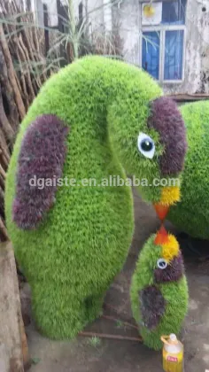 Homes better goods gardens decorative edging 3ft to 17ft Height outdoor simulation plastic green grass statue wall ELD06 2701