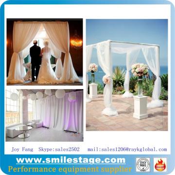 Square pipe and drape kits with backdrop for event