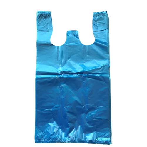Camiseta de plastico para llevar bolsa de transporte para comestibles