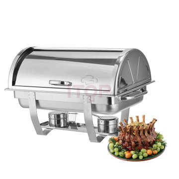 Roll Top Food Warmer Chafing Dishes for Buffet Sets