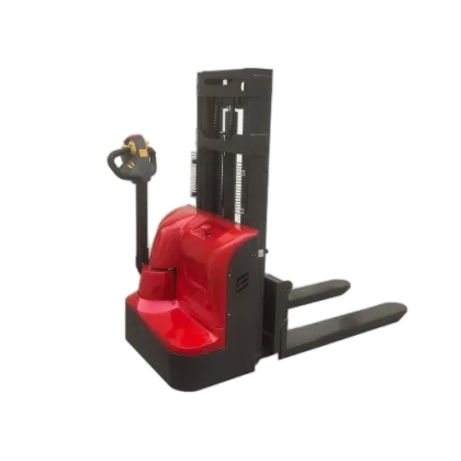 Biased all electric forklift.