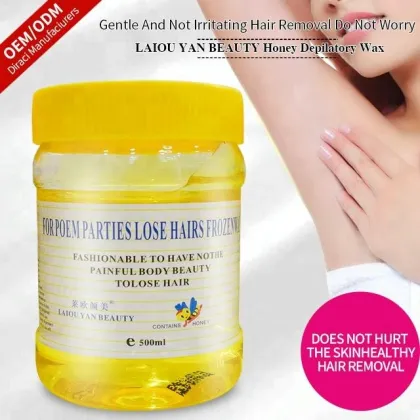 Wholesale Honey Flavor Hair Removal Wax 500g