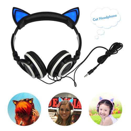 Factory price custom cute fashion headphone cat headset