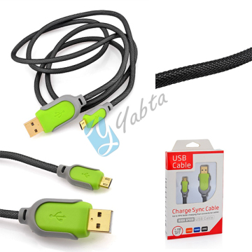 1.5M Steel Mesh Coated Lightn Cable Cord For Iphone 5 6