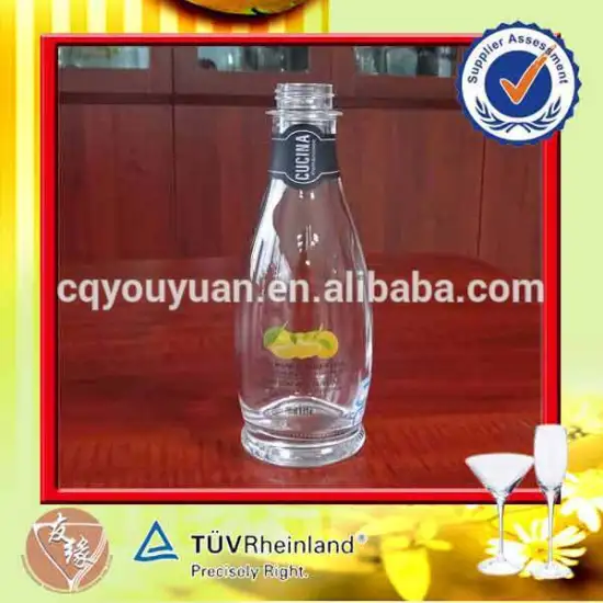 High quality packaging twist-off cap glass bottles 250 ml