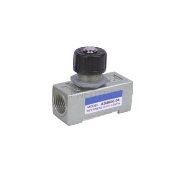 Pneumatic Air Flow Control Check Valves: AS Series AS2000-01 AS2000-02 AS3000-03 AS4000-04
