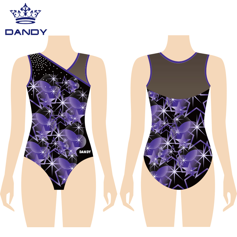 آموزش لباس رقص پلی استر Spandex Leotard