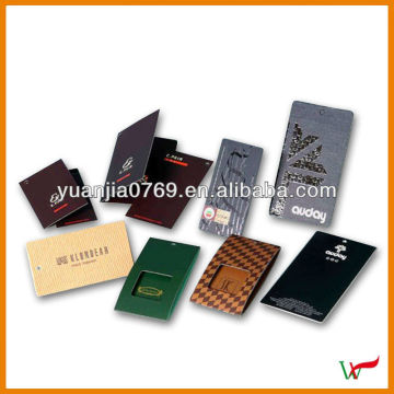 All kinds of paper hang tags for hat