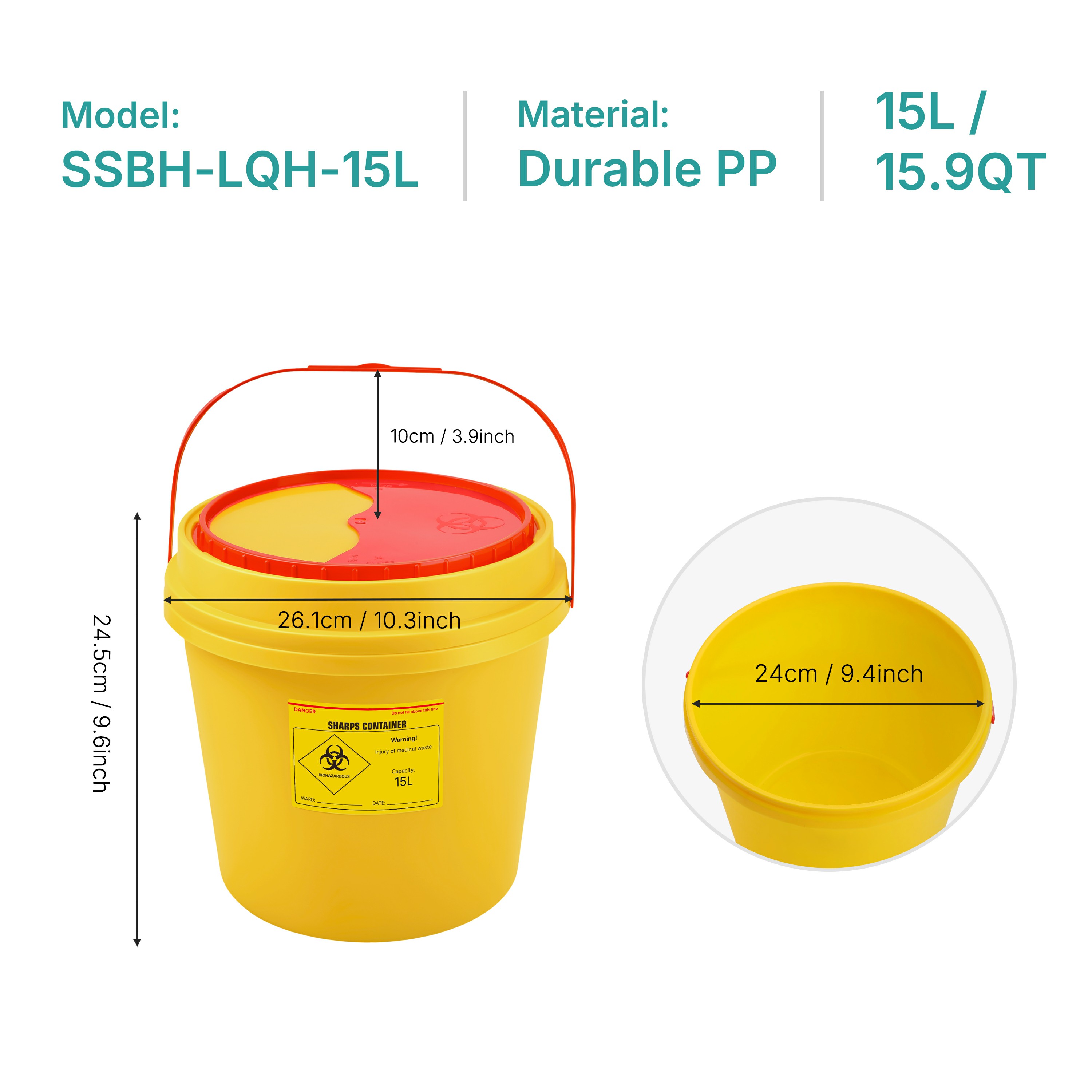 yellow sharps bin