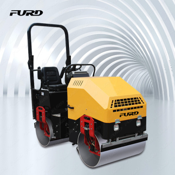 Small single vibration double vibration roller 1.5T optional engine road roller sales price