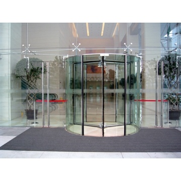 All Glass Revolving Doors with Sensors and Switches