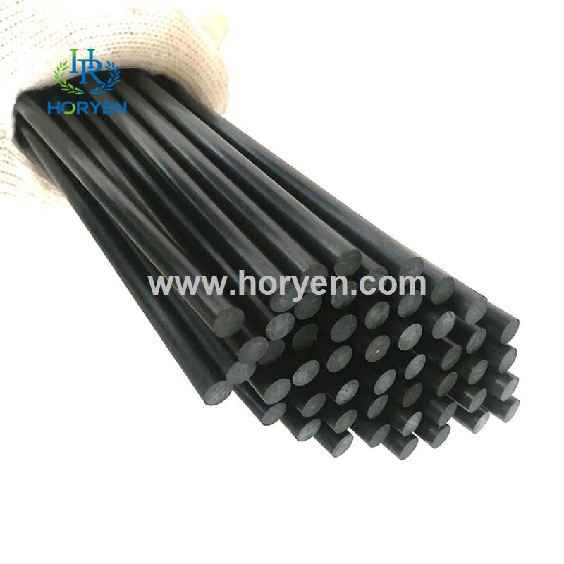 High modulus solid pultrusion carbon fiber pole rod