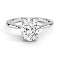 18K WG 2ct Lab Diamond Solitaire လက်စွပ်