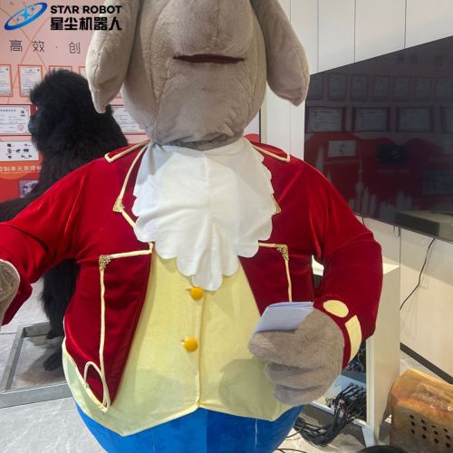 Anjing kartun animatronik berbicara untuk pertunjukan