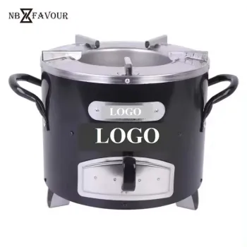 Africa Pop Integrated Portable Outdoor/Household Cooking Windproof Smokeless Wood Charcoal Fire BBQ Grill Camping Stove