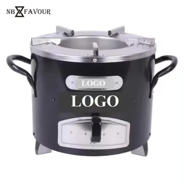 Africa Pop Integrated Portable Outdoor/Household Cooking Windproof Smokeless Wood Charcoal Fire BBQ Grill Camping Stove