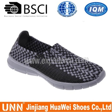 Factory men's casual shoes woven mesh cover men's running shoe