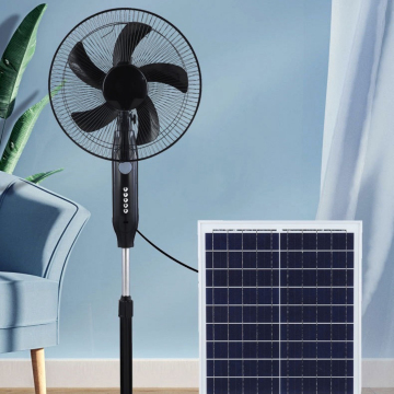 AC DC Rechargeable Solar Panel Fan - Cheap Solar Fans for Indoor and Outdoor Use