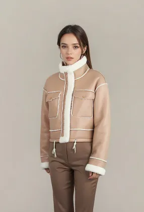 Custom Jackets Women leather and fur Jacket For Women 2024